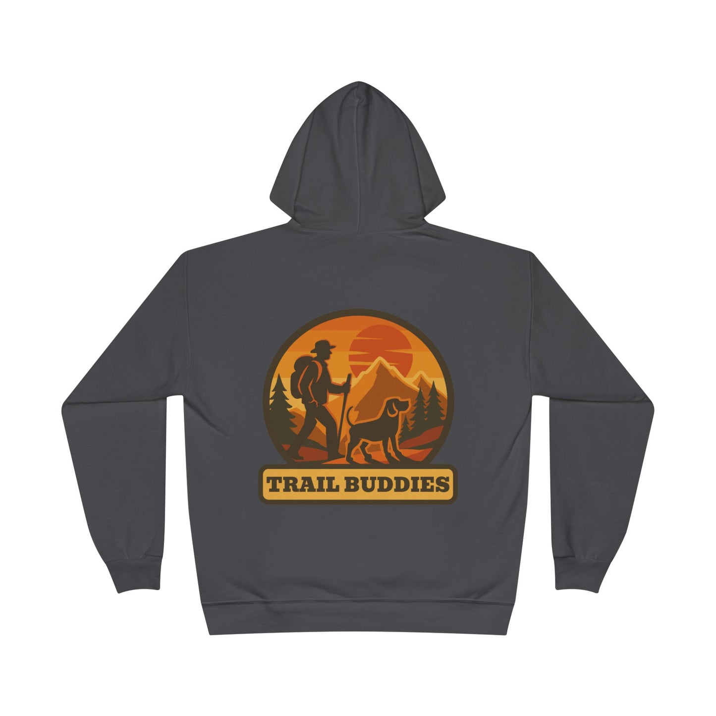 Trail Buddies Eco-Friendly Hoodie - Perfect for Hiking, Outdoor Adventures, Dog Lovers, Nature Gatherings, and Gift Giving