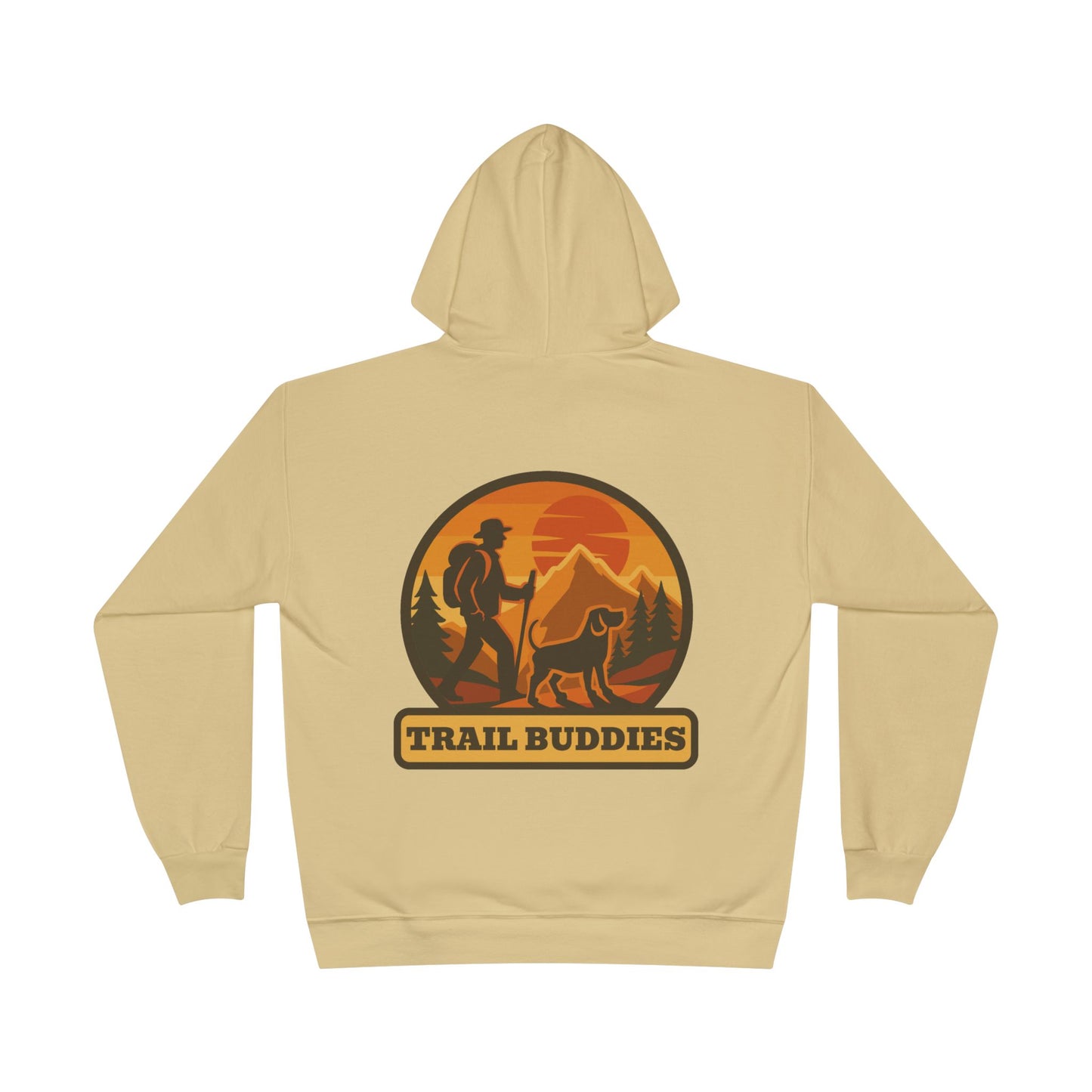 Trail Buddies Eco-Friendly Hoodie - Perfect for Hiking, Outdoor Adventures, Dog Lovers, Nature Gatherings, and Gift Giving