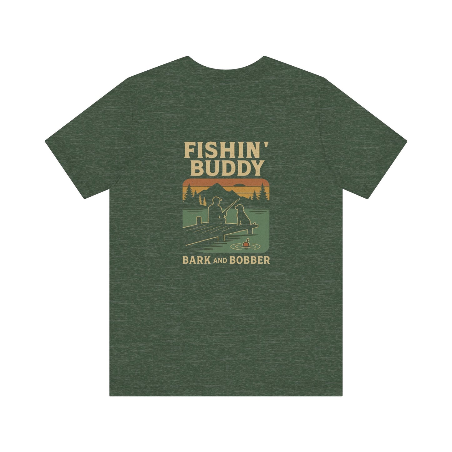 Fishing Buddy Unisex Tee, Perfect for Fishermen, Outdoor Adventures, Gift for Dad, Summer Vibe, Animal Lovers, Casual Wear