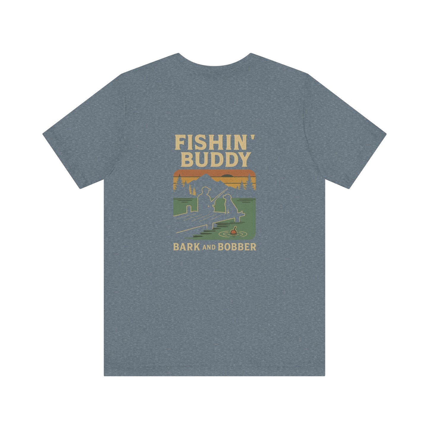 Fishing Buddy Unisex Tee, Perfect for Fishermen, Outdoor Adventures, Gift for Dad, Summer Vibe, Animal Lovers, Casual Wear