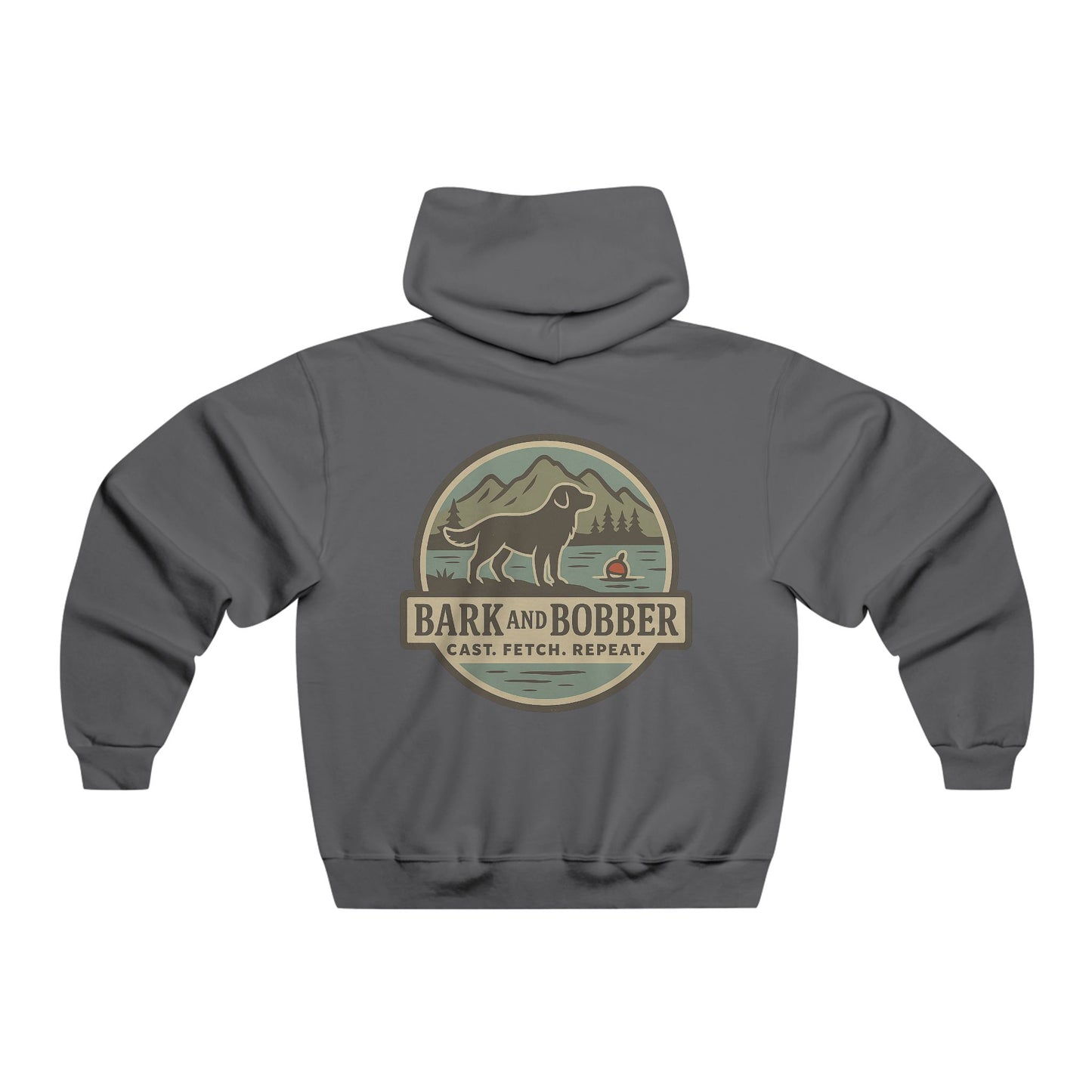 Men's Outdoor Adventure Hoodie - Cozy Sweatshirt for Dog Lovers, Perfect Gift for Fishing, Camping, or Just Chilling
