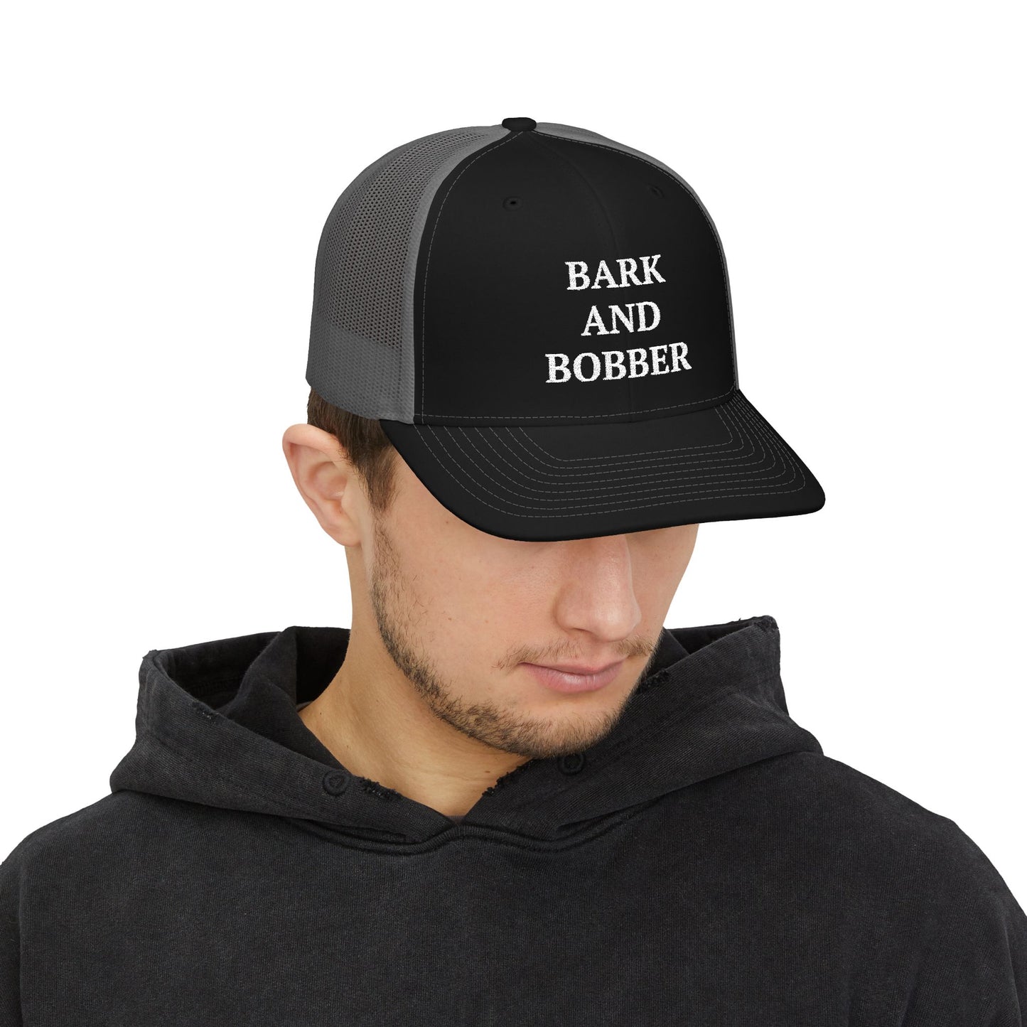 Bark and Bobber Snapback Trucker Cap - Stylish Dog Lovers Hat, Adjustable Fishing Cap, Gift for Outdoors Enthusiasts, Pet Lovers Gear, [...]