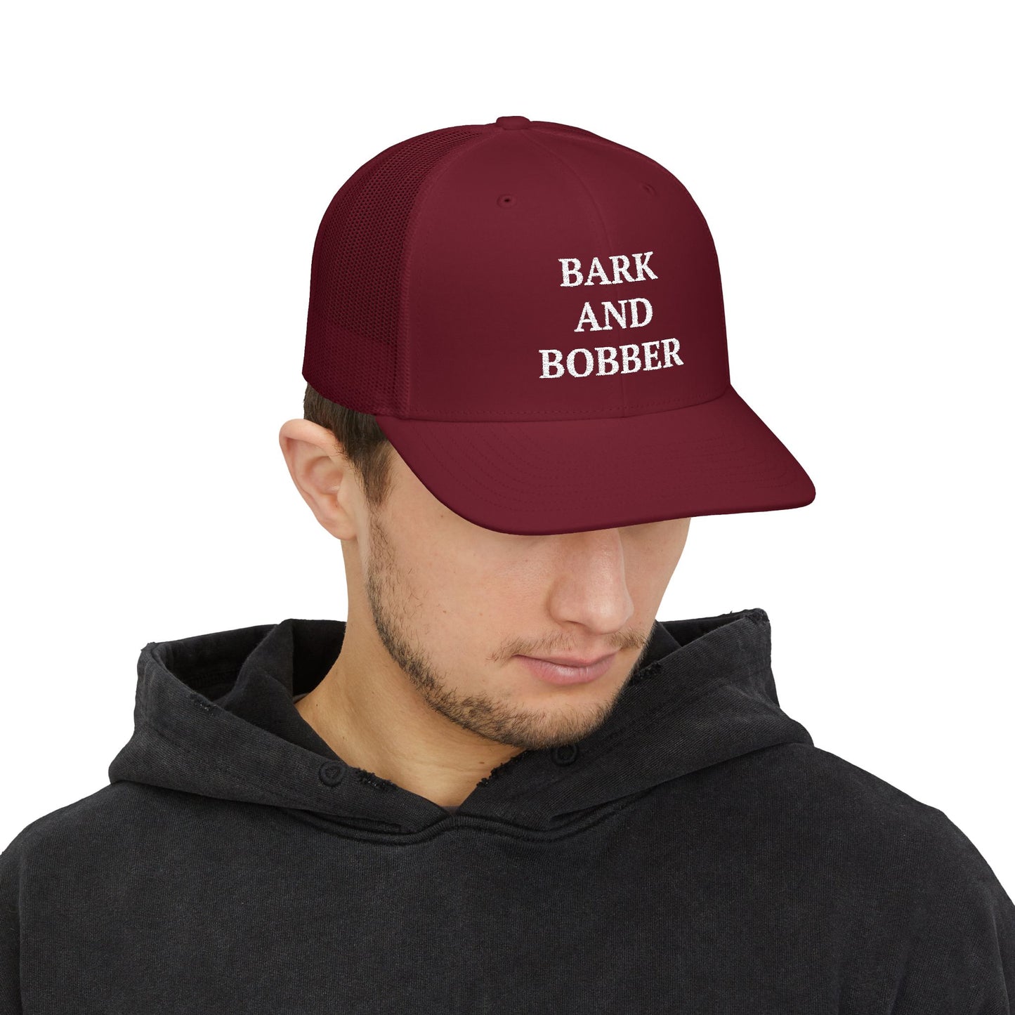 Bark and Bobber Snapback Trucker Cap - Stylish Dog Lovers Hat, Adjustable Fishing Cap, Gift for Outdoors Enthusiasts, Pet Lovers Gear, [...]