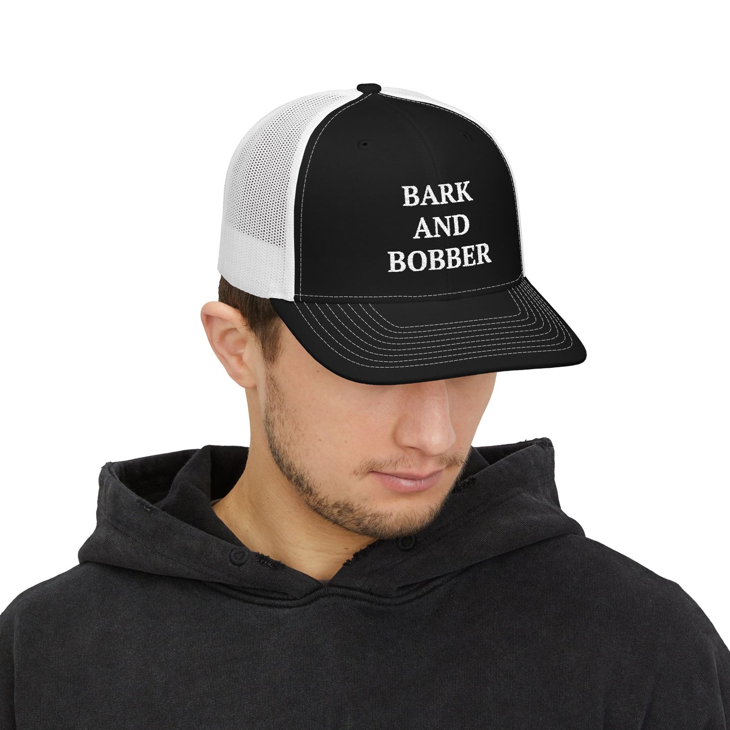 Bark and Bobber Snapback Trucker Cap - Stylish Dog Lovers Hat, Adjustable Fishing Cap, Gift for Outdoors Enthusiasts, Pet Lovers Gear, [...]