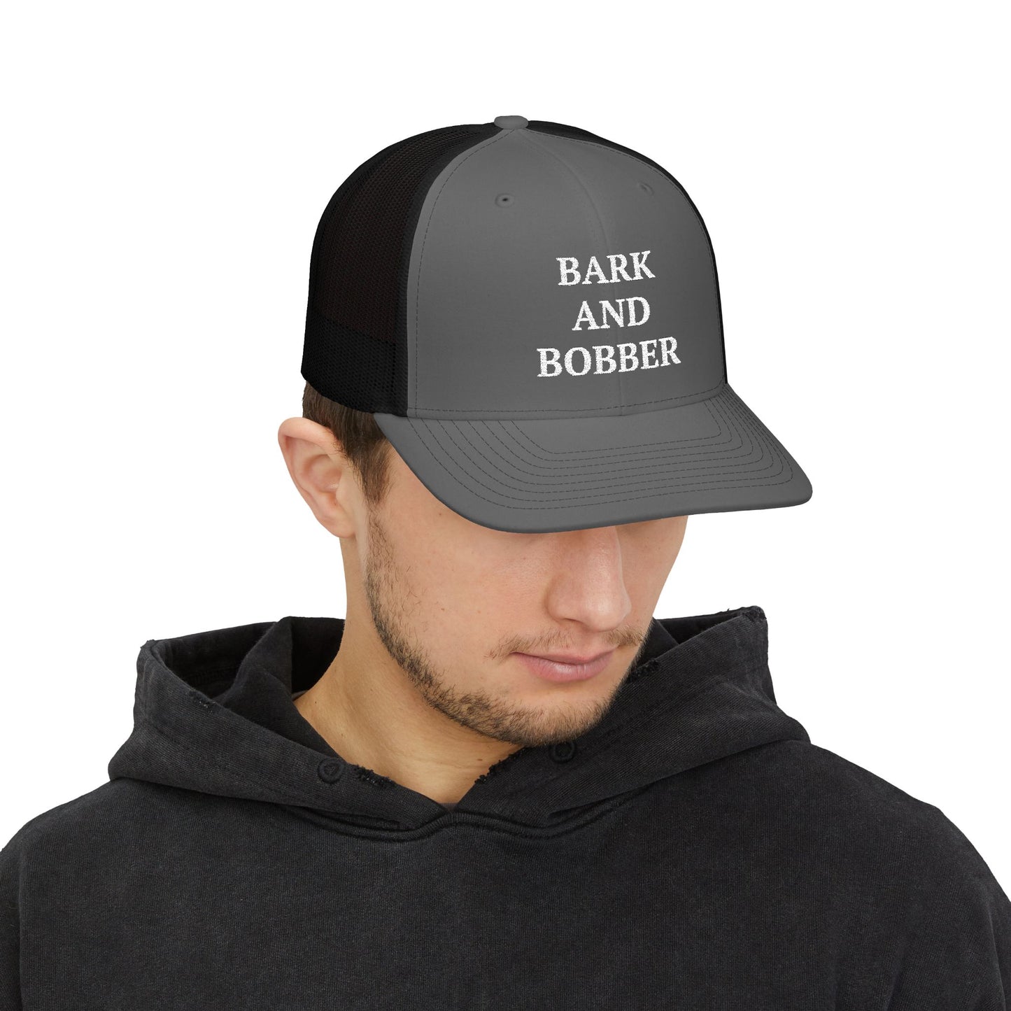 Bark and Bobber Snapback Trucker Cap - Stylish Dog Lovers Hat, Adjustable Fishing Cap, Gift for Outdoors Enthusiasts, Pet Lovers Gear, [...]